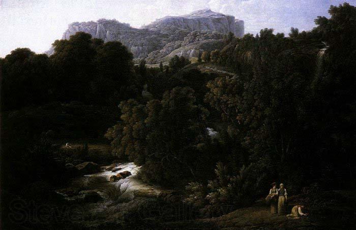 Joseph Anton Koch Mountain Scene Spain oil painting art